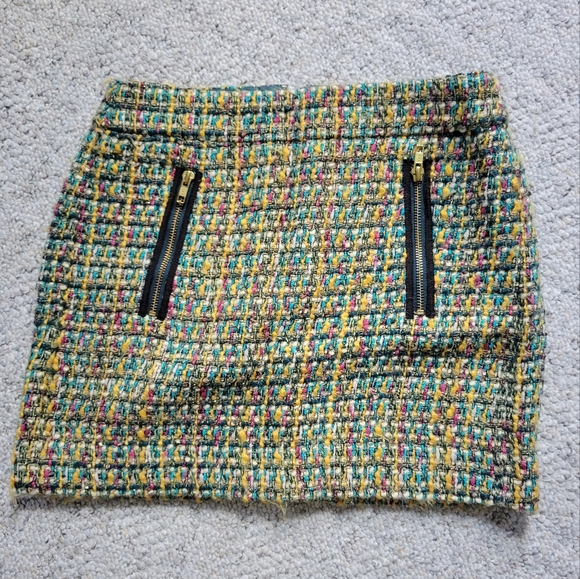 J. Crew Factory Mini Tweed Skirt - Picture 1 of 6